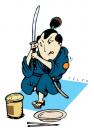 Cartoon: samurai (small) by alexfalcocartoons tagged samurai