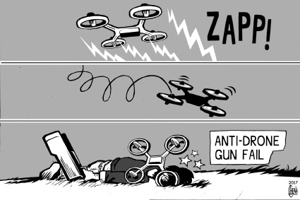 Cartoon: Anti drone gun (medium) by sinann tagged anti,drone,gun