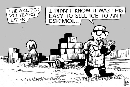 Cartoon: Arctic sale (medium) by sinann tagged arctic,meltdown