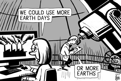 Cartoon: Earth Days (medium) by sinann tagged earth,days,earths