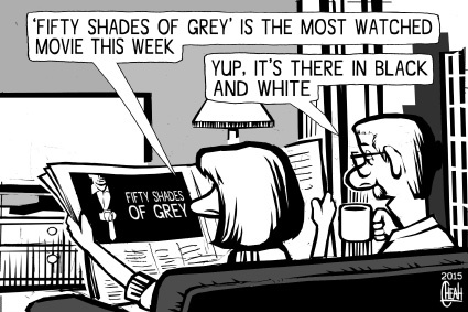Cartoon: Fifty Shades of Grey (medium) by sinann tagged fifty,shades,of,grey,blsck,white,movie