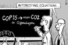 Cartoon: Cop15 (small) by sinann tagged cop,15,copenhagen,co2,chemical,equation