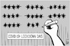 Cartoon: Covid 19 lockdown days (small) by sinann tagged covid,19,coronavirus,lockdown,days,number