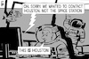 Cartoon: Houston flood (small) by sinann tagged houston,flood,space,station,astronaut,suit,water