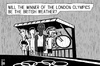 Cartoon: London Olympics (small) by sinann tagged london,olympics,british,weather
