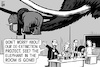 Cartoon: Mammoth in the room (small) by sinann tagged mammoth,elephant,de,extinction,resurrection