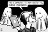 Cartoon: Snapchat Halloween (small) by sinann tagged snapchat,app,halloween,ghosts
