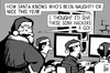 Cartoon: Sony Santa (small) by sinann tagged sony,hackers,santa,claus,christmas