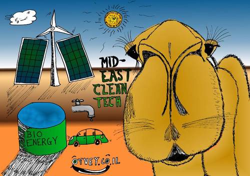 Cartoon: Mid East Clean Tech (medium) by laughzilla tagged satire,laughzilla,camel,water,wind,solar,energy,cleantech,tech,clean,mideast,east,middle