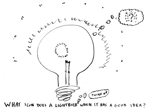 Cartoon: What do lightbulbs think? (medium) by laughzilla tagged lightbulb,light,bulb,think,thought,bubble,satire,parody,laughzilla