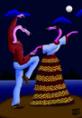 Cartoon: FLAMENKO_FLAMINGO (small) by MERT_GURKAN tagged animals,bird,flamingo,flamenko,dance,caricature