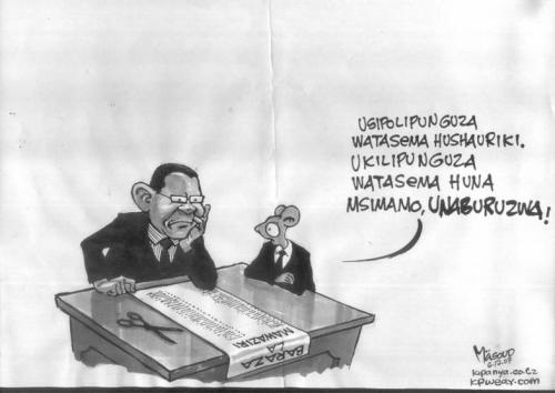 Cartoon: the Cabinet (medium) by kipanya tagged kipanya,and,president,