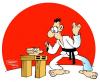 Cartoon: Karate (small) by Salas tagged karate brick 