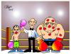 Cartoon: The winner (small) by Salas tagged boxing winner sport gay kiss 