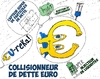 Cartoon: Collisionneur de dette Euro (small) by BinaryOptions tagged option,binaire,options,binaires,trading,trader,euro,dette,eur,collisionneur,caricature,optionsclick