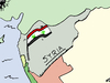 Cartoon: Syrian WMD flag cartoon (small) by BinaryOptions tagged syria,wmd,weapons,chemical,biohazard,flag,economic,oil,gas,military,ordinance,binary,option,options,trade,investing,finance,money,optionsclick,editorial,cartoon,caricature,political,business,news