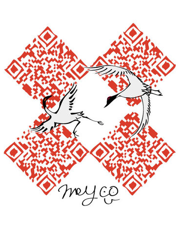 Cartoon: QRcode (medium) by meyco tagged japanese,japan,qrcode,rane