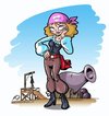 Cartoon: cute pirate (small) by ramzytaweel tagged pirate love hang