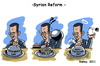 Cartoon: Syrian reform (small) by ramzytaweel tagged syria,freedome,reform,bashar