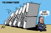 Cartoon: The Domino Theory (small) by ramzytaweel tagged palestine,israel,peace,domino