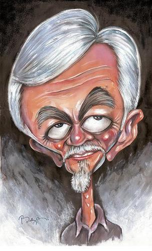 Cartoon: Eray ÖZBEK (medium) by MUSTAFA BORA tagged caricature