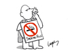 Cartoon: Distracted Sandwich Man (small) by Lopes tagged smoking,sandwich,man