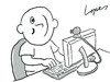 Cartoon: Internet Smile (small) by Lopes tagged computer,smiley,webcam,chat,message,internet,emoticon