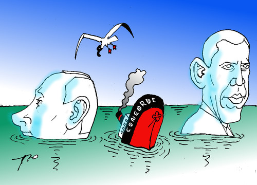 Cartoon: Cold war (medium) by tunin-s tagged war,cald