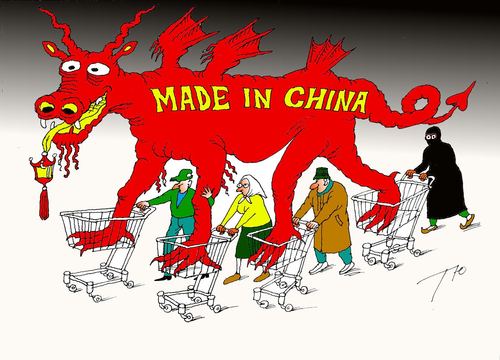 Cartoon: Consumers of china (medium) by tunin-s tagged consumers