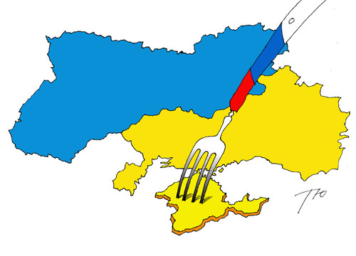 Cartoon: The Crimea (medium) by tunin-s tagged crimea