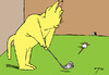 Cartoon: Golf (small) by tunin-s tagged cat,and,golf