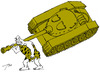 Cartoon: No war (small) by tunin-s tagged militarism