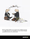 Cartoon: Anwälte (small) by Carlo Büchner tagged rechtsanwalt,jura,justiz,gericht,saal,richter,robe,tasche,ärger,kindisch,carlo,büchner,arts