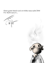Cartoon: Guten Rutsch! (small) by Carlo Büchner tagged silvester,2013,2014,guten,rutsch,frohes,neues,jahr,gesundheit,danke,glück,rakete,feuer,knaller,feier,feuerwerk,carlo,büchner,arts,ray,cartoon,comic,humor,jahreswechsel