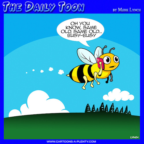 Cartoon: Busy bee (medium) by toons tagged bees,busy,life,bees,busy,life