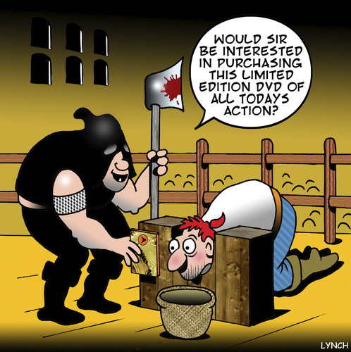 Cartoon: collectors edition (medium) by toons tagged guillotine,french,revolution,execution,death,penalty,dvd