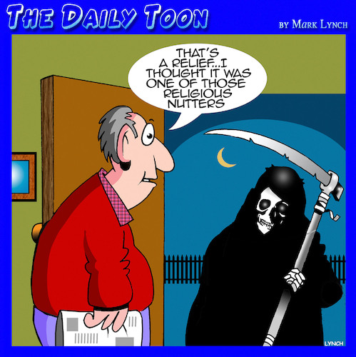 Cartoon: Grim Reaper (medium) by toons tagged angel,of,death,grim,reaper,religious,zealots,angel,of,death,grim,reaper,religious,zealots