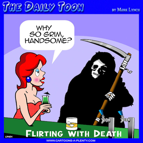 Cartoon: Grim Reaper (medium) by toons tagged reaper,flirting,with,death,reaper,flirting,with,death