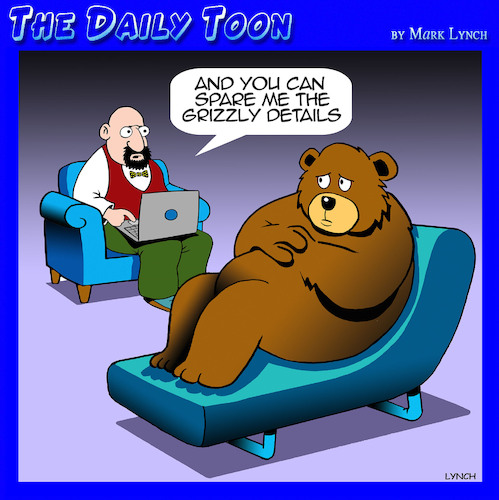 Cartoon: Grizzly bear (medium) by toons tagged bears,grizzly,details,bears,grizzly,details
