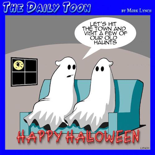 Cartoon: Halloween (medium) by toons tagged happy,halloween,ghosts,scary,happy,halloween,ghosts,scary