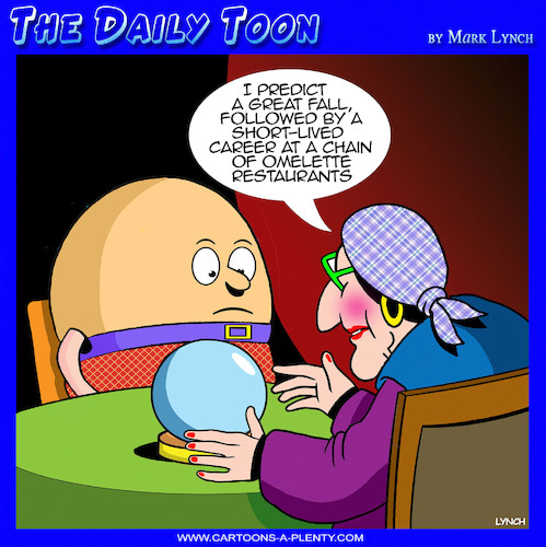 Humpty (medium) Cartoon: Humpty (medium) by toons tagged crystal,ball,humpty,dumpty,all,the,kings,horses,omelettes,crystal,ball,humpty,dumpty,all,the,kings,horses,omelettes