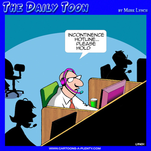 Cartoon: Incontinence (medium) by toons tagged hotlines,bladder,infections,incontinent,hotlines,bladder,infections,incontinent