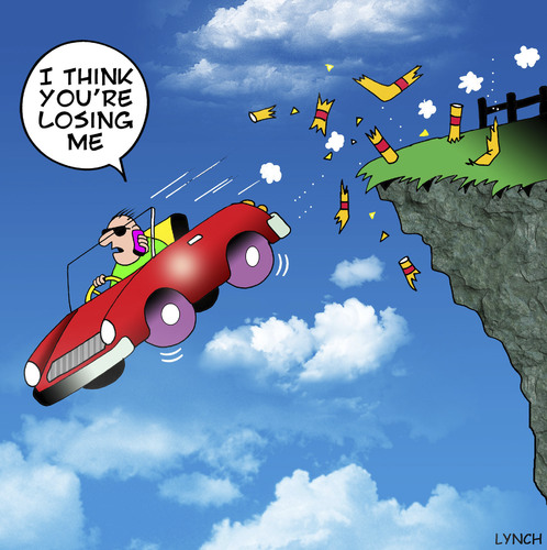 Cartoon: Losing me (medium) by toons tagged auto,safety,mobile,phones