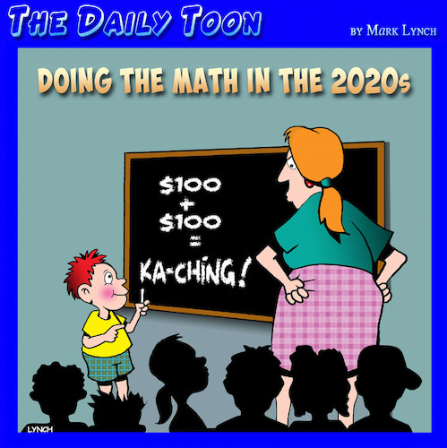 Cartoon: Mathematics (medium) by toons tagged teachers,maths,kaching,students,teachers,maths,kaching,students