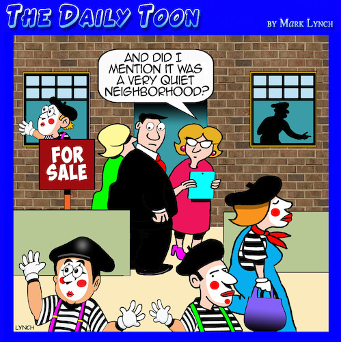 Cartoon: Mimes (medium) by toons tagged real,estate,house,sales,mimes,agent,real,estate,house,sales,mimes,agent