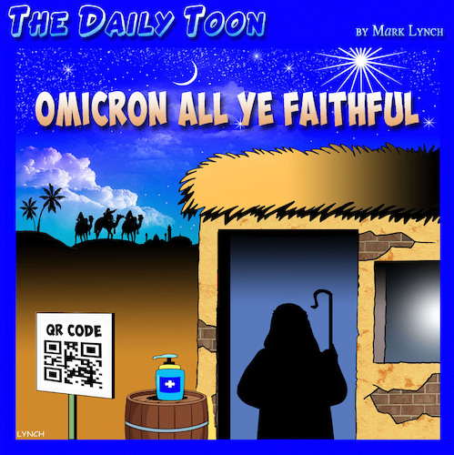 Cartoon: Omicron (medium) by toons tagged omicron,christmas,three,wise,men,oh,come,all,ye,faithful,omicron,christmas,three,wise,men,oh,come,all,ye,faithful