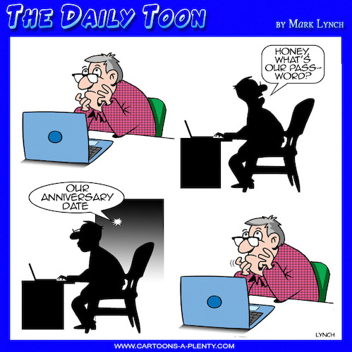 Cartoon: Passwords (medium) by toons tagged anniversary,wedding,usernames,anniversary,wedding,usernames
