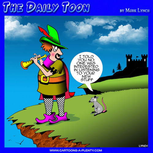Cartoon: Pied piper (medium) by toons tagged hamlin,rats,pied,piper,new,music,hamlin,rats,pied,piper,new,music