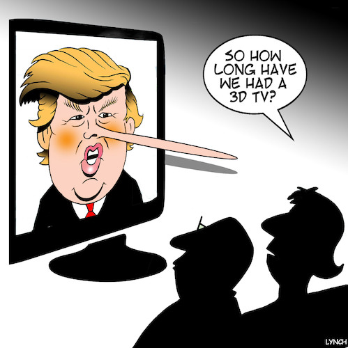 Cartoon: Pinocchio (medium) by toons tagged trump,lies,speech,3d,tv,growing,nose,trump,lies,speech,3d,tv,growing,nose