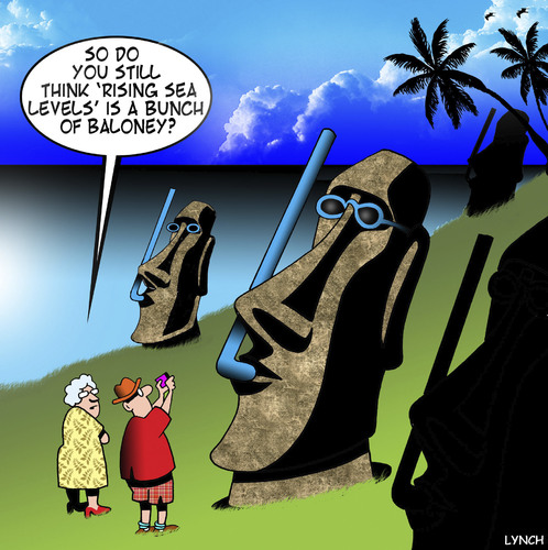 Cartoon: Rising sea levels (medium) by toons tagged rising,sea,levels,easter,island,statues,goggles,snorkel,rising,sea,levels,easter,island,statues,goggles,snorkel